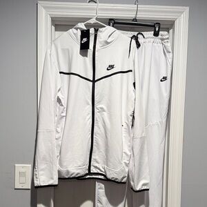 Nike White and Black Athletic Tracksuit